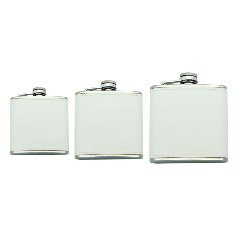 6 أوقية. قارورة جلدية التسامي الفولاذ المقاوم للصدأ