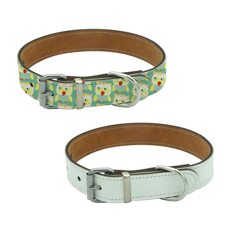 Sublimation Leatherette Dog Collar - M