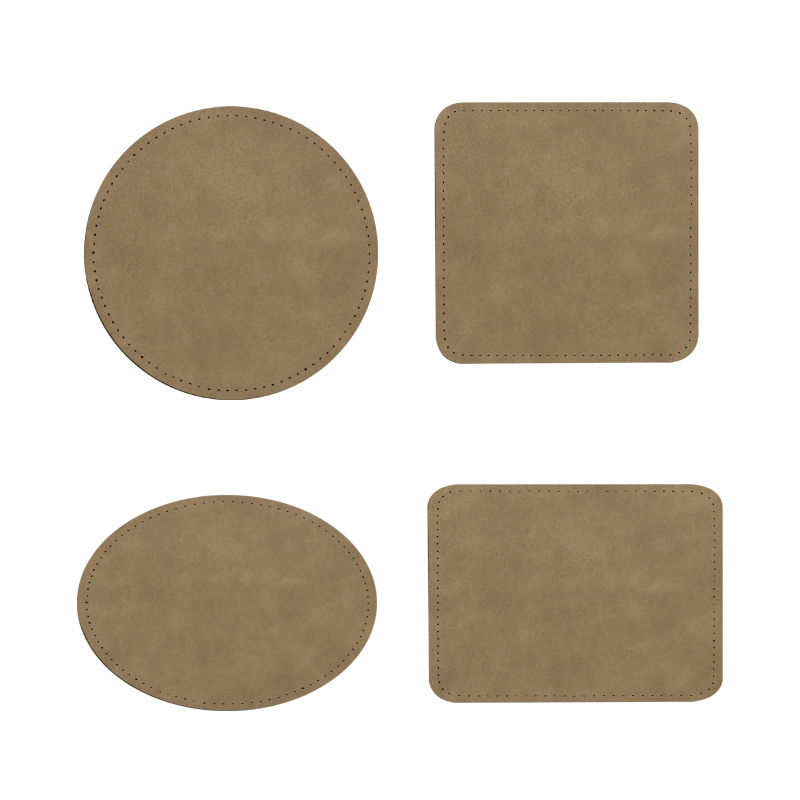 3' x 2' Rectangle Sublimation Leatherette Patches with Adhesive