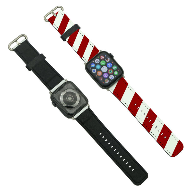 أساور Apple iWatch من جلد البولي يوريثان التسامي للسلسلة 4/5-44 مم