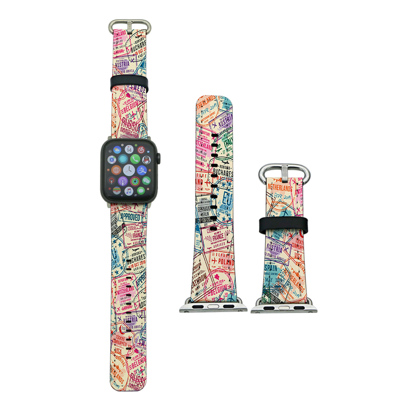 أساور Apple iWatch من جلد البولي يوريثان التسامي للسلسلة 4/5-40 مم
